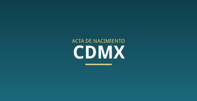 Acta de nacimiento en CDMX