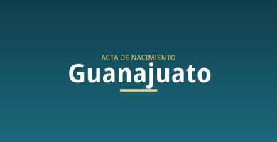 Acta de nacimiento en Guanajuato
