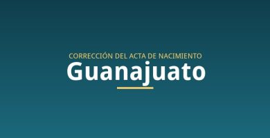 Corrección de acta de nacimiento en Guanajuato