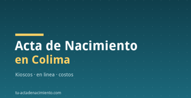 Acta de Nacimiento en Colima
