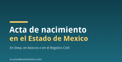 Acta de nacimiento en el Estado de Mexico: en linea, kioscos y Registro Civil