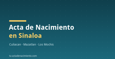 Acta de Nacimiento en Sinaloa