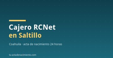Cajero RCNet en Saltillo
