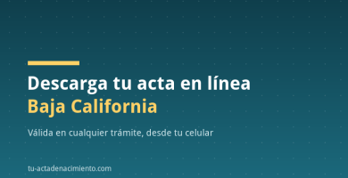 Descarga tu acta en línea Baja California