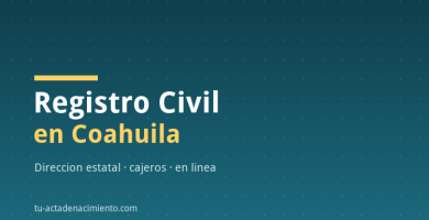 Registro Civil en Coahuila