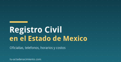 Registro Civil en el Estado de Mexico