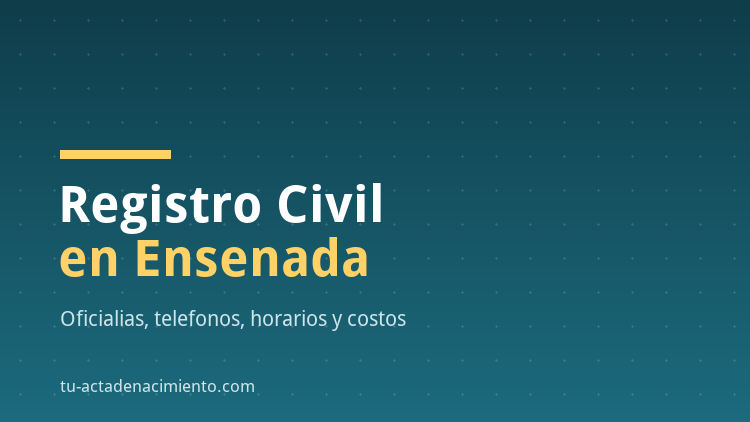 Registro Civil en Ensenada