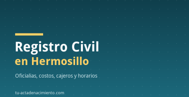 Registro Civil en Hermosillo