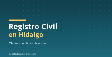 Registro Civil en Hidalgo