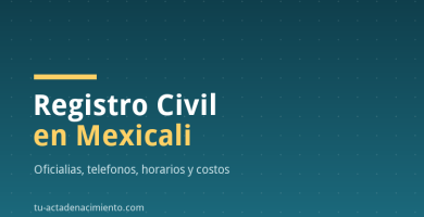 Registro Civil en Mexicali