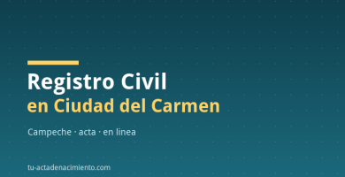 Registro Civil en Ciudad del Carmen
