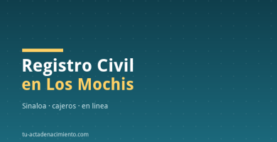 Registro Civil en Los Mochis