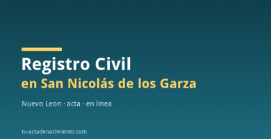 Registro Civil en San Nicolás de los Garza