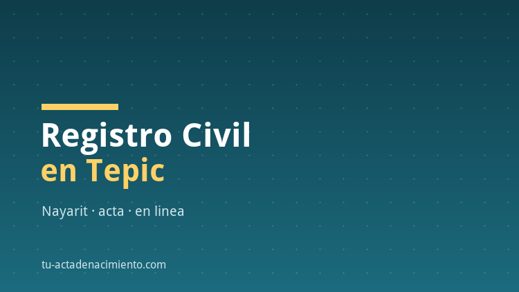 Registro Civil en Tepic