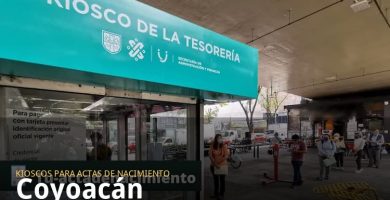 Kioscos para sacar actas de nacimiento en Coyoacán