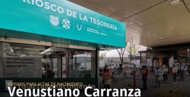 Kioscos para sacar actas de nacimiento en Venustiano Carranza