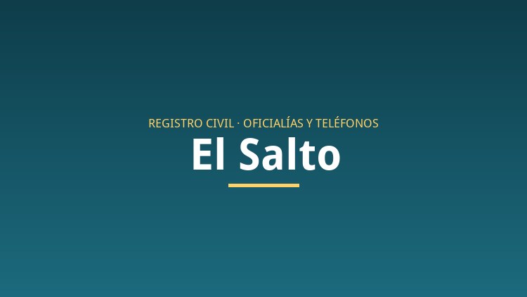 Registro Civil en El Salto