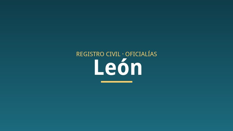 Registro Civil en Le&oacute;n